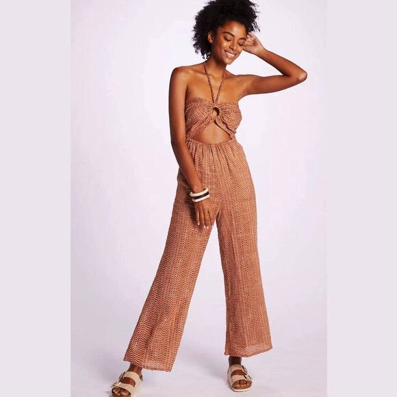 NWT Faithfull Malaika Linen Jumpsuit - Size 8 - Picture 1 of 5